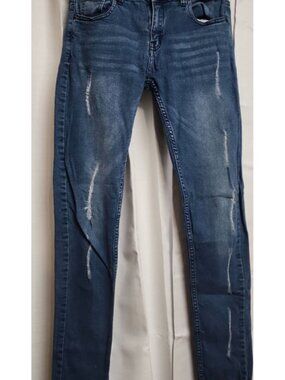 Fil Jeans Women’s Size 9 Low-Rise Skinny Distressed 5 Pocket Jeans